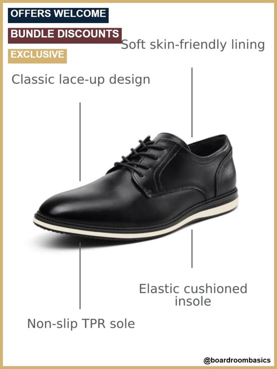 Men\'s Oxfords Business Formal Sneakers Lightweight Non-Slip Cushioned Comfort main image 6